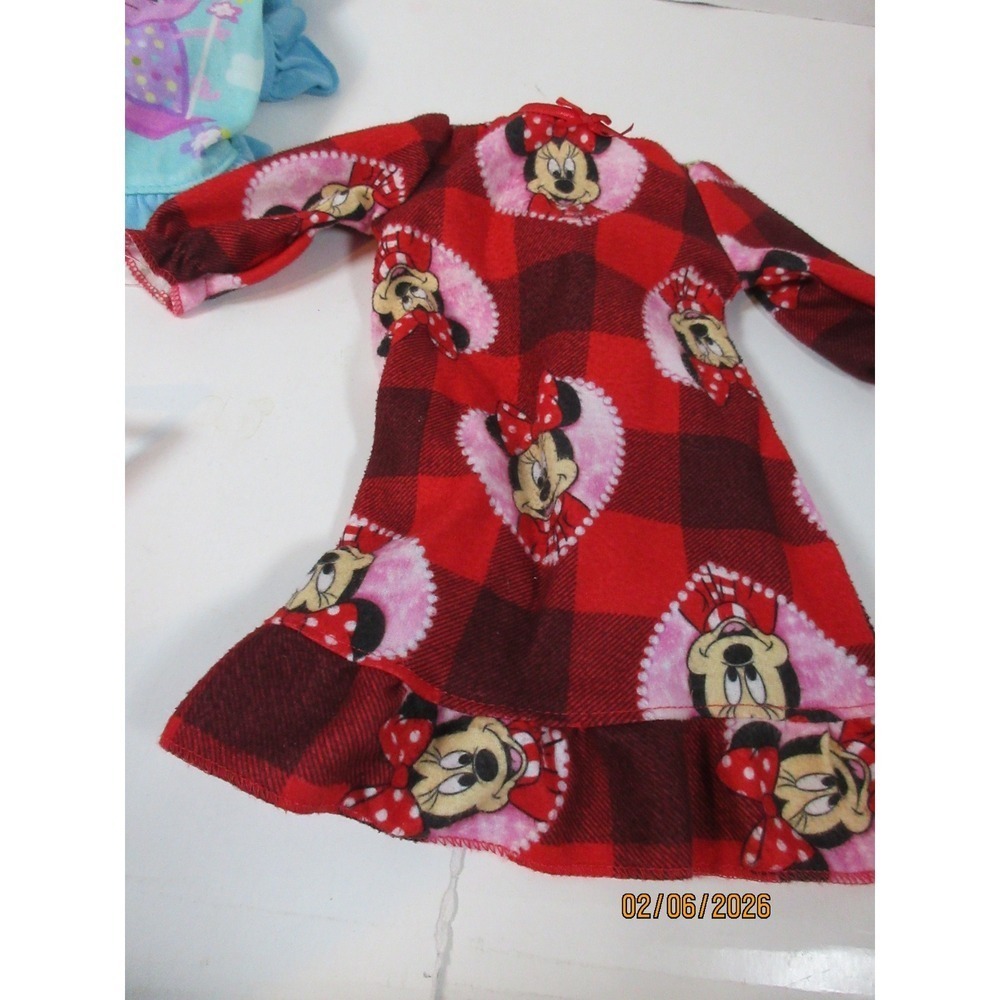18 Inch Doll Clothes Lot Minnie Mouse Peppa Pig Gingham Dress Pink Moto Jacket - Picture 10 of 12